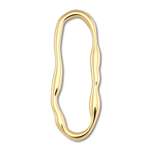 Appr&ecirc;ts en acier Inox connecteur ovale Dor&eacute;