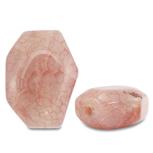 Pierres naturelles perles Calc&eacute;doine irr&eacute;gulier Orange p&ecirc;che