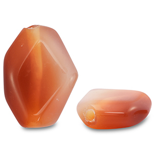 Pierres naturelles perles Agate irr&eacute;gulier Orange-beige