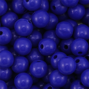 DQ Perles acryliques 10 mm Bleu fonc&eacute;
