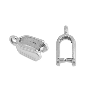 Appr&ecirc;ts en acier Inox b&eacute;li&egrave;re pour breloque Argent&eacute;