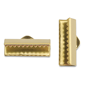 Appr&ecirc;ts en acier Inox griffe ruban 16mm Dor&eacute;