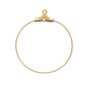 Appr&ecirc;ts en acier Inox supports boucles d'oreilles cr&eacute;oles Dor&eacute;