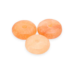 Pierres naturelles perles Quartz rondelles Orange