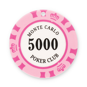 Pendentifs accroche-regard jeton de poker Rose-blanc-noir