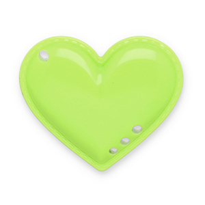 Pendentifs accroche-regard coeur Vert lime