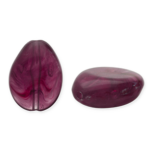 Perles acryliques goutte Aubergine 