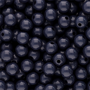 Perles acryliques 6 mm brillant Anthracite