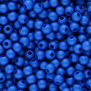 Perles acryliques 4 mm brillant Bleu