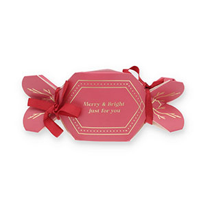 BY31&reg; Bo&icirc;te &eacute;crin &agrave; bijoux bonbon "Merry & Bright" Rouge-dor&eacute;