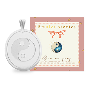 BY31&reg; Breloques en acier Inox Yin & Yang Argent&eacute;