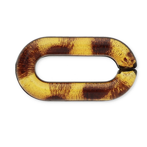 Cha&icirc;ne en acrylique 20 mm maillons s&eacute;par&eacute;s Marron dor&eacute;