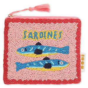 BY31&reg; Trousse "Sardines" Rose clair-rouge-bleu-jaune