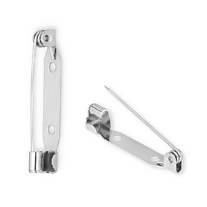 Appr&ecirc;ts en acier inox &eacute;pingle pour broche Argent&eacute;