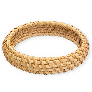Bracelets jonc en rotin Beige natural