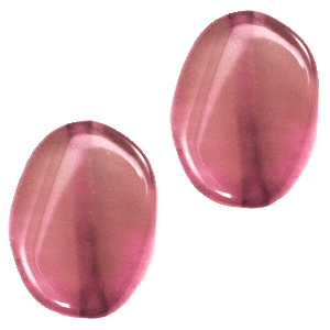 Pierres semi-pr&eacute;cieuses ovale rose magenta opal