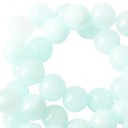 Pierres naturelles 6mm bleu clair turquoise