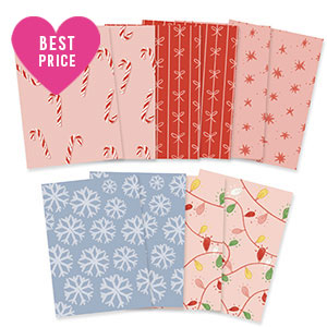 Cartes &agrave; bijoux assorties No&euml;l Multicolore