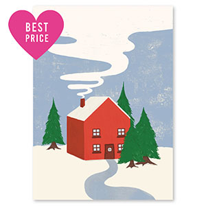 Cartes &agrave; bijoux maison Rouge-vert-bleu