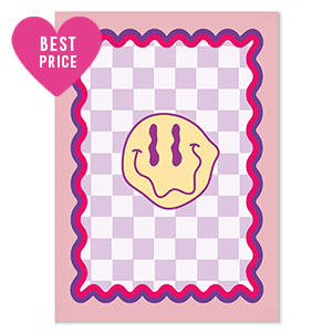 Cartes &agrave; bijoux souriant Violet