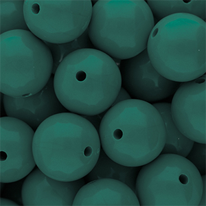 DQ Perles acryliques 18 mm brillant Mediterranea green 19-4517 TCX
