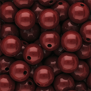 DQ Perles acryliques 12 mm brillant Salsa red 18-1657 TCX