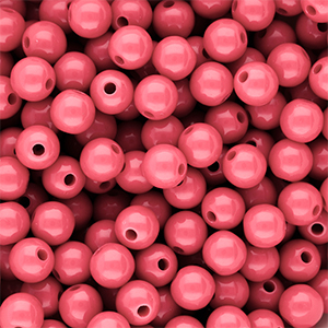 DQ Perles acryliques 10 mm brillant Pink lemonade 16-1735 TCX