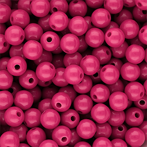 DQ Perles acryliques 8 mm brillant Rose violet 17-2624 TCX