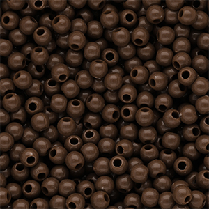 DQ Perles acryliques 6 mm brillant Cappuccino brown 19-1220 TCX
