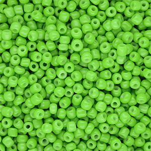 Perles de rocailles 8/0 (3 mm) Vert