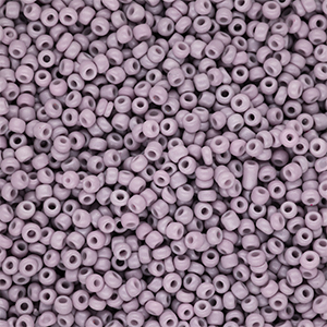 Perles de rocailles 12/0 (2 mm) Violet mauve poussi&eacute;reux