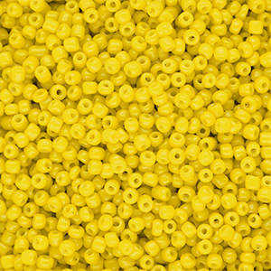 Perles de rocailles 12/0 (2 mm) Jaune