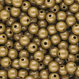 DQ Perles acryliques 8 mm brillant Wood thrush brown 17-1129 TCX