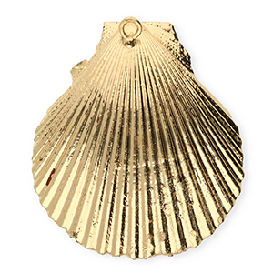 Pendentifs coquillage specials coquille Saint-Jacques Dor&eacute;