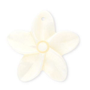 Pendentifs coquillage specials fleur Blanc