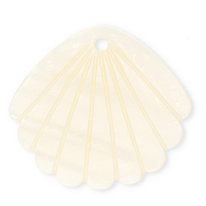 Pendentifs coquillage specials coquille Saint-Jacques Blanc