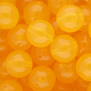 DQ&reg; Perles acryliques 16 mm brillant Jaune chaud
