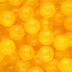 DQ&reg; Perles acryliques 14 mm brillant Jaune chaud