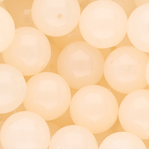 DQ&reg; Perles acryliques 18 mm brillant P&ecirc;che claire