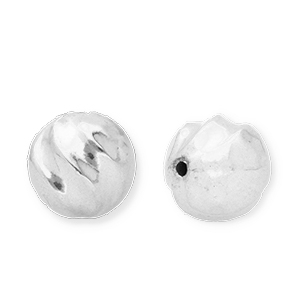Perles en acier Inox 16 mm Argent&eacute;