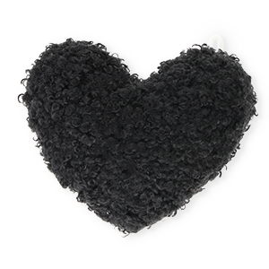 Pendentifs accroche-regard coeur Noir
