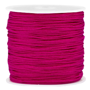 Macram&eacute; bead cord 0.8mm Violet red