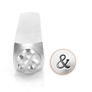 ImpressArt tampons poin&ccedil;on esperluette & 6mm argent&eacute;