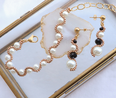 Perles en verre cir&eacute;es