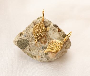 Perles en m&eacute;tal DQ dor&eacute;