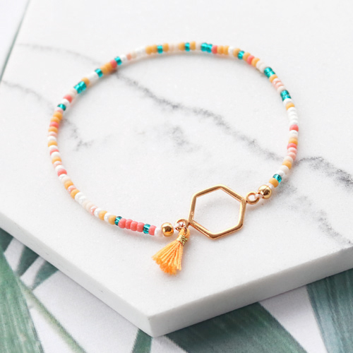 Inspiration Miyuki avec des formes graphiques + m&eacute;tal DQ !