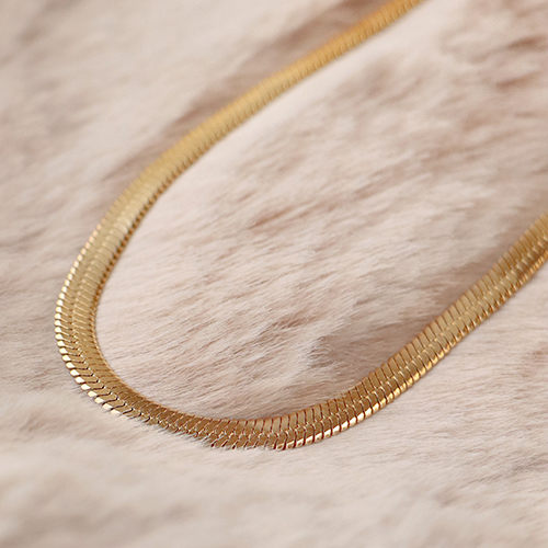 Cr&eacute;ez des sets de bijoux avec des bracelets et colliers cha&icirc;ne maille serpent en inox