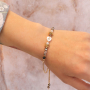 Inspiration de bracelets avec des perles en verre rondelle