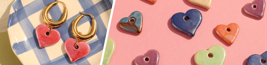 Perles en c&eacute;ramique DQ grecque