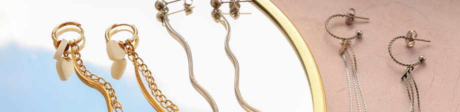 Tout juste arriv&eacute; : Boucles d'oreilles en acier inox